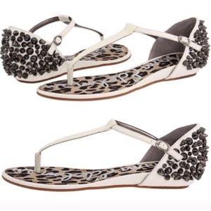 Sam Edelman Exie Sandals Studs Rhinestones Spikes